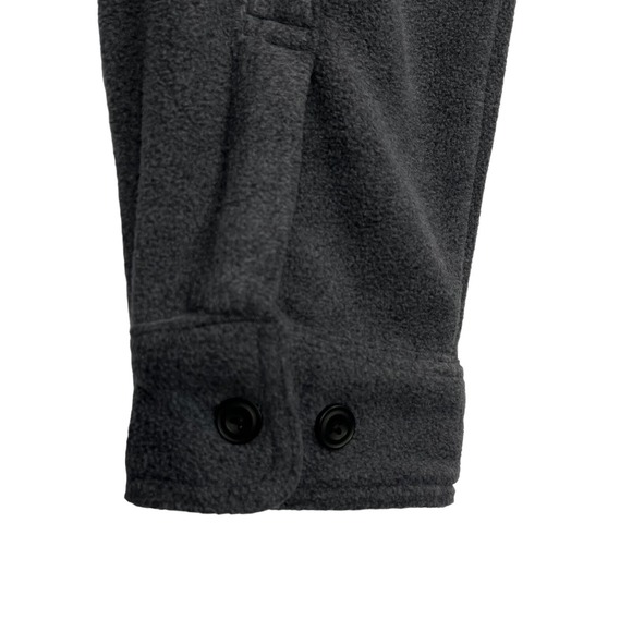 Coleman Mens Polar Fleece Shirt Jacket Size XL Gray Button Front Chest Pockets - Picture 7 of 8